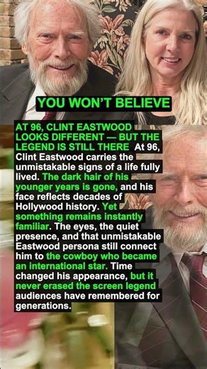 😢 AT 96, CLINT EASTWOOD LOOKS DIFFERENT — BUT THE LEGEND IS STILL THERE #shorts