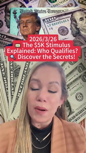 💵 The $5K Stimulus Explained: Who Qualifies? 🔍 Discover the Secrets! #stimuluscheck #taxseason #finance #fyp #foryou