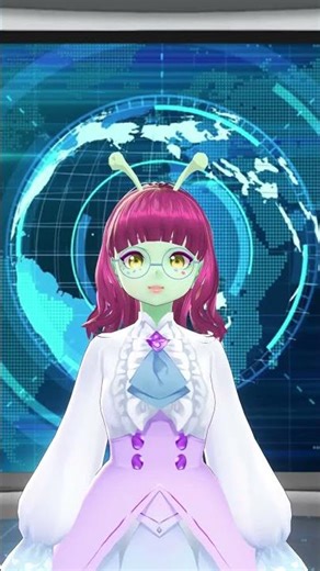 funny space alien Vtuber Raiko Star tells the local news 124