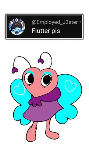 🦋✨🎨 Flutter Fan Art | Dandy's World Speed Art #Shorts