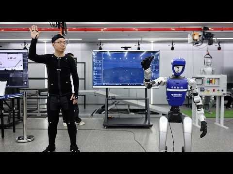 LIVE: Humanoid robots race against humans in a marathon in China
