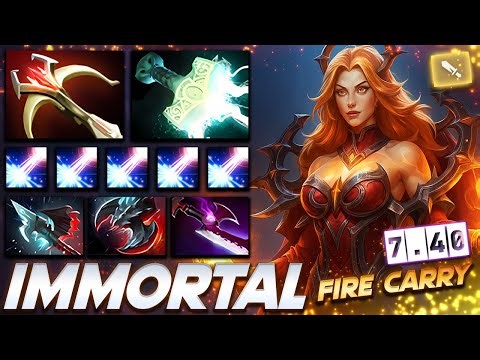 LINA 7.40 FIRE BOSS - Dota 2 Pro Gameplay [Watch & Learn]