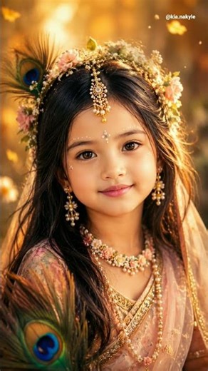 Instgram Trending Chatgpt Radha Rani Baby Photo Prompt🦚🌼 #ai #viral #youtubeshorts #trending #shorts