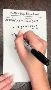 How to Solve Multi-Step Equations (Step by Step) ✏️