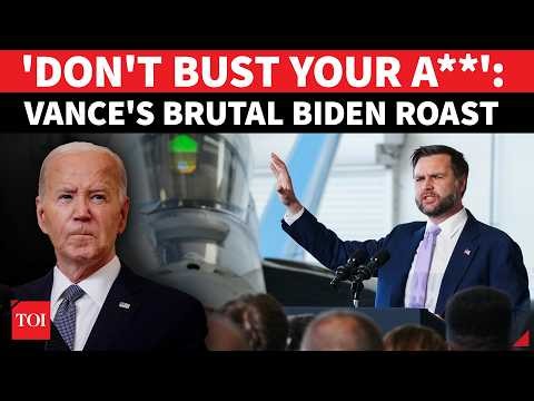JD Vance Mocks Biden Over Stair Fall Moments In Brutal Opening Joke; 'EVERY TIME HE FELL...' | WATCH