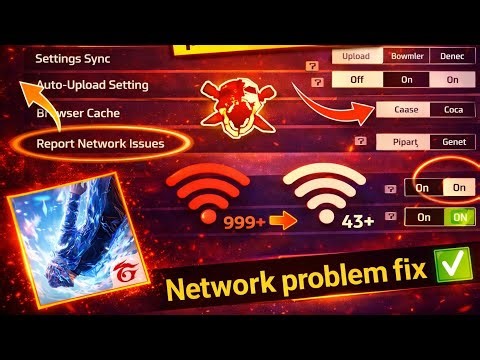 free fire network problem | free fire max 999+ ping problem | ff network problem 2026 after Update