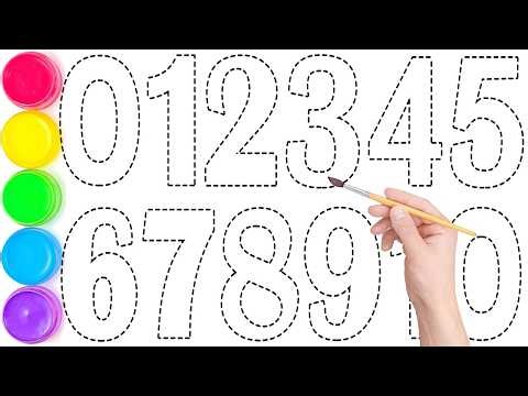 1234567890, Teach Your Toddler Numbers Fast!, Draw Number 1 to 10 for kids, Can You Count to 10