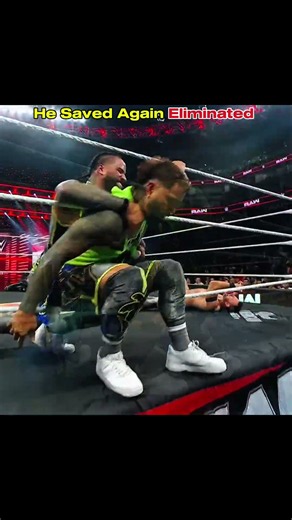 Jey Eliminated with Jimmy on Battle Royale Raw 💔 #wwe