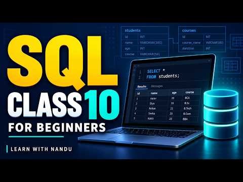 SQL Class | Introduction to SQL for Beginners#sql #sqlforbeginners #sqltutorial #learnsql #dax