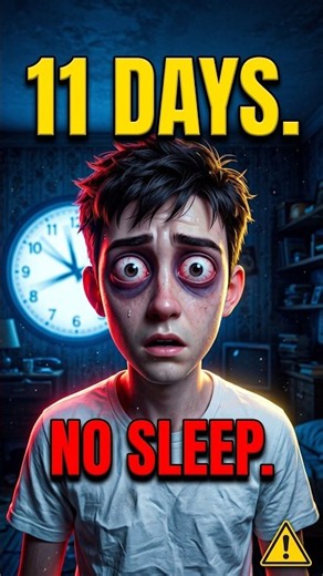 What Happens If You Never Sleep for 11 Days? 😳#humanlimits #survival #sciencefacts