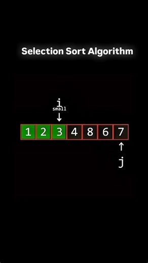 Selection Sort #coding #dsa #python #computerscience #algorithms #trending #datastructures #ai