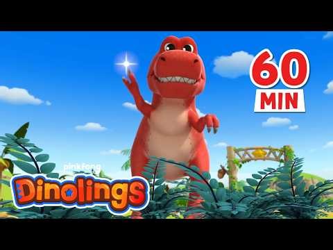 [TV for Kids] 1 Hour of T-Rex Cartoons 🦖 | The King of Dinosaurs | Dinolings Official