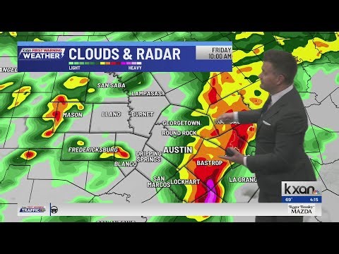 Flood Watch through Friday with waves of heavy rain | KXAN Forecast (Apr. 30)