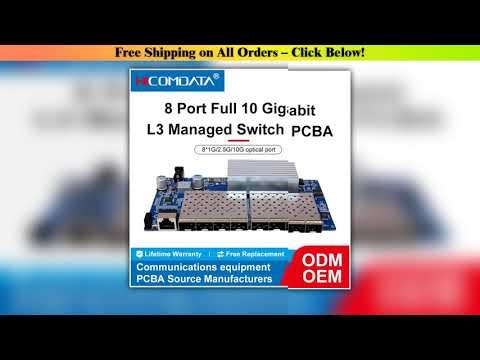 8 *10-gigabit SFP+ ports L3 Managed Network Switch Support DHCP and Dynamic Routing Support VLAN