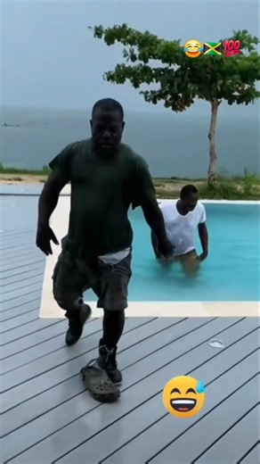 😂😂😂jamaican said he could swim #jamaica #jamaican #funny #trending #shortvideo #viral