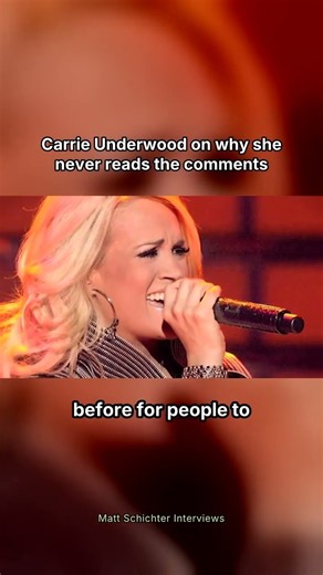 Carrie Underwood on why she never reads the comments #shorts