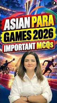 Asian Para Games 2026 | Sports Current Affairs & GK Quiz #Shorts