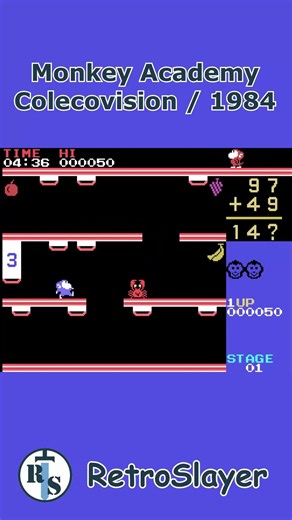 Monkey Academy Gameplay Colecovision