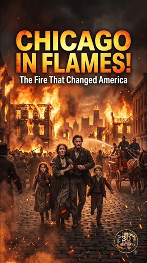 The Great Chicago Fire That Changed America Forever 🔥🇺🇸 #HistoryShorts