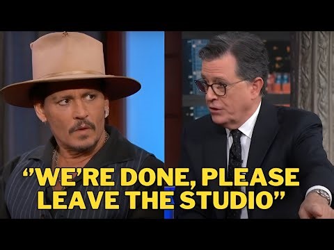 Johnny Depp DESTROYS Stephen Colbert in Live Interview Meltdown