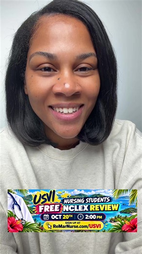 USVI Board of Nursing- NCLEX Ready Webinar let's pass this test the first time! I will be teaching strategies for success I will be discussing common pitfalls. We are offering a free training to help our nurses in the Virgin Islands prepare for success! Sign up at ReMarNurse.com/USVI