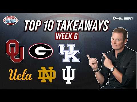 McElroy’s Top 10 takeaways from week 6 | Always College Football
