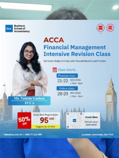ACCA FM IRC Financial Management course enrolment - $95 only