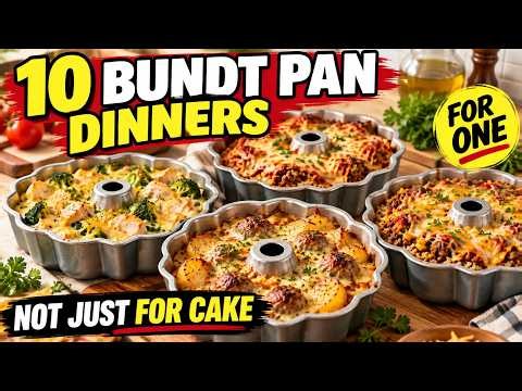 10 Easy Bundt Pan Dinners for Seniors Living Alone — No Big Casseroles, No Endless Leftovers!