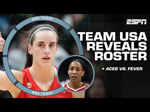 PREVIEWING Caitlin Clark vs. A'ja Wilson 🔥+ Team USA Women's roster revealed | NBA Today