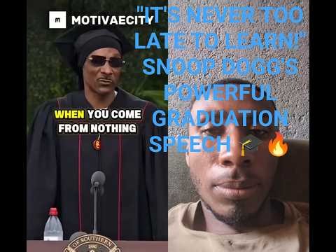 Snoop Dogg's Inspiring Graduation Speech | Powerful Words for the Next Generation