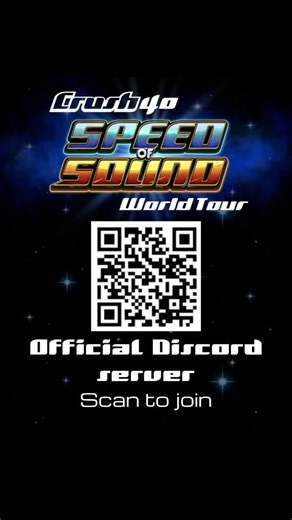 Have you joined the Speed of Sound Tour Discord server yet? 🦔 Meet people going to the same show as you, chat about Sonic, and make new friends! Simply scan the QR code to join, let's get hyped together. Don't forget to grab your tour tickets as well, you don't want to miss out on this unforgettable experience: 🔗 speedofsoundtour.com #Crush40 #SpeedofSoundTour #SonicTheHedgehogMusic #DiscordServer #SonicMusic