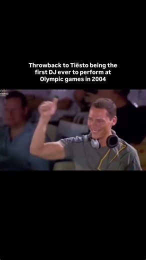 Tiësto DJing at the Athens Olympics in 2004!