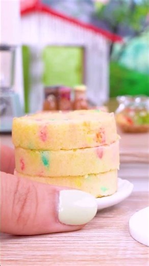 Mini Rainbow Cake with Strawberry🍓 Satisfying ASMR | Mini Cake #shorts #asmr #miniature #minicake