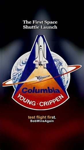 The First Space Shuttle Launch #Shorts