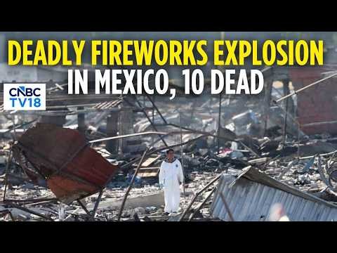 10 Dead, 60+ Injured | Fireworks Explosion Collapses Church Structure In State of Mexico | N18G