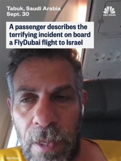 A passenger who was inside the FlyDubai flight that made an emergency landing in Saudi Arabia described the harrowing experience of being inside the plane during the security incident.