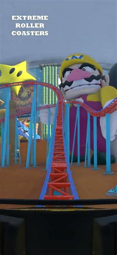 Mario Bros 360° Roller Coaster Experience! #Shorts