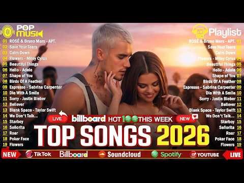 Billboard Hot 100 💎 Justin Bieber, Rihanna, Selena Gomez, Adele, Bruno Mars, The Weeknd, Dua Lipa