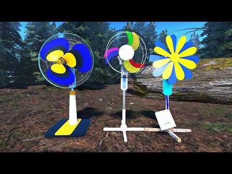 New Experiment, Changing Various Models Propeller In Wobbly Stand Fan, Not only that ...