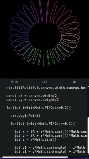 Cool Ring Animation with HTML, CSS & JavaScript