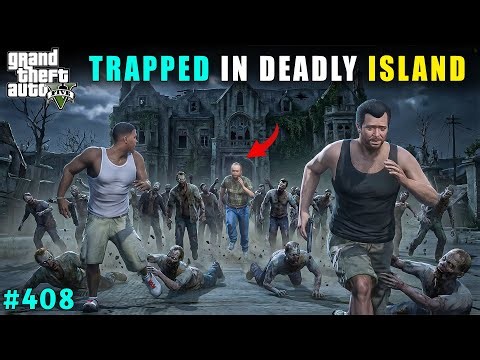 MICHAEL & LESTER TRAPPED ON A DEADLY ZOMBIE ISLAND! | GTA V GAMEPLAY #408