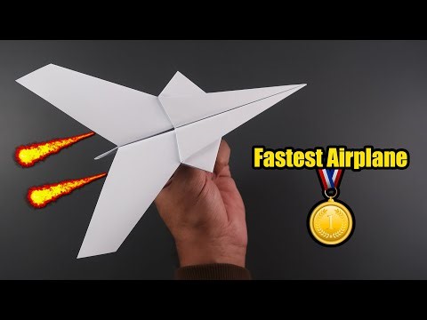 EASY Paper Plane that FLY FAR || Fastest Paper Airplane || Best Paper Airplanes || Super Sonic Plane