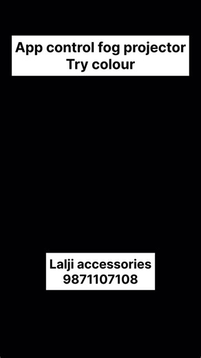 Amit Mehta on Instagram: "Application control#fog projector#try colour#bright#universal cars#lalji"