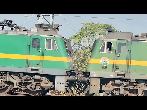Python Freight Train with Twin WAG-9 at Front and One Mid WAG-9 Shows Extreme Haul Power