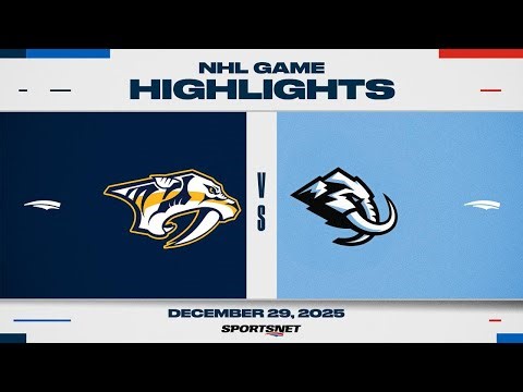 NHL Highlights | Predators vs. Mammoth - December 29, 2025