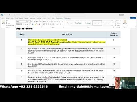 Exp22_Excel_Ch08_ML1_Course Evaluation | Exp2022 Course Evaluation | MYITLAB PEARSON_Ch08