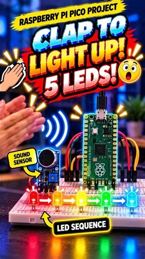 Build your own sound-reactive lights in minutes #pico #diy