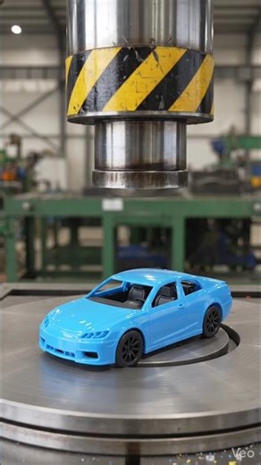 Hydraulic Press Crushes Plastic Toy Car Into Pieces #Shorts #HydraulicPress #Satisfying