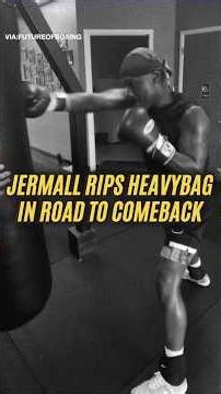 Jermall Charlo RIPS heavy bag in road to comeback!
