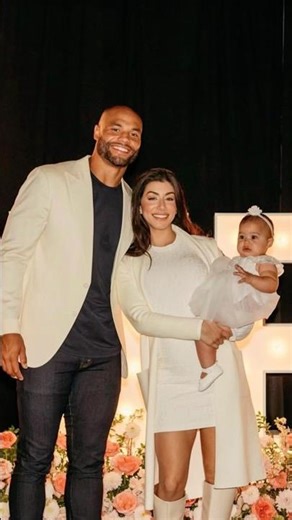 Dak Prescott and fiancée Sarah Jane Ramos & their 2 Daughters